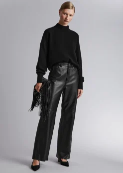 New Mock-Neck Sweater Kvinder Strik