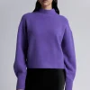 New Mock-Neck Sweater Kvinder Strik