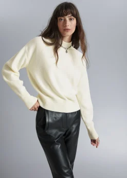 Hot Mock-Neck Sweater Kvinder Strik