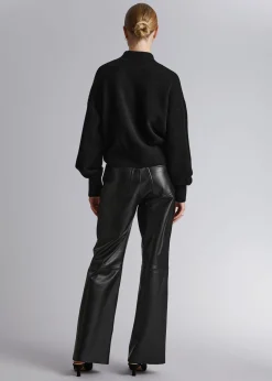 New Mock-Neck Sweater Kvinder Strik