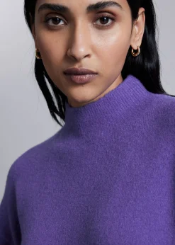 New Mock-Neck Sweater Kvinder Strik