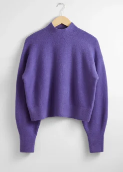 New Mock-Neck Sweater Kvinder Strik