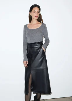 New Monteret Scoop-Neck Top Kvinder Toppe