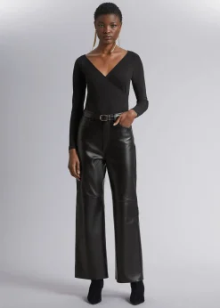 Store Off-Soulder Wrap Bodysuit Kvinder Toppe