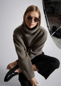 Best Sale Oval Slim Frame Solbriller Kvinder Solbriller