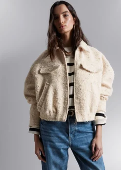 Sale Oversized Jakke Med Lynlas Kvinder Frakker & Jakker