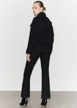 Sale Oversized Uld-Blandingsjakke Kvinder Frakker & Jakker