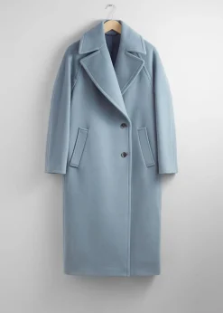 Store Oversized Uldfrakke Kvinder Frakker & Jakker