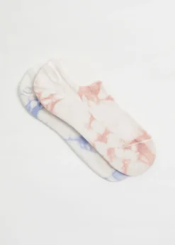 Cheap 2-Pack Tie-Dye Step Sokker Kvinder Strømper Og Strømpebukser