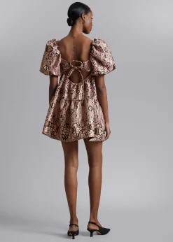 Cheap Puff Sleeve Mini Kjole Kvinder Kjoler