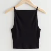 Sale Ribstrikket Tanktop Kvinder Toppe