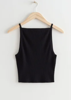 Sale Ribstrikket Tanktop Kvinder Toppe