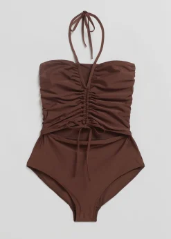 Best Ruched Bandeau Badedragt Kvinder Badetøj