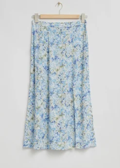 Cheap Sideslids Midi-Nederdel Kvinder Nederdele