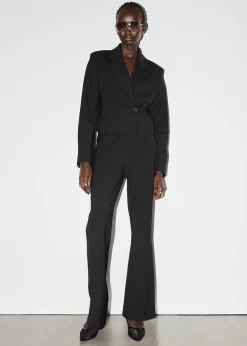 New Skraeddersyede Bootcut Bukser Kvinder Sæt Og Dragter