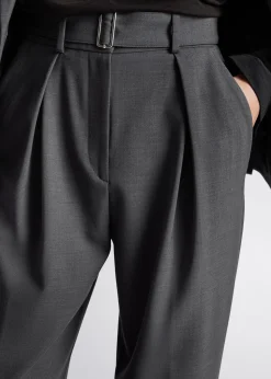 Clearance Skraeddersyede Bukser Med Baelte Kvinder Sæt Og Dragter