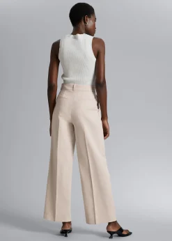 Sale Skraeddersyede Bukser Med Hoj Talje Kvinder Bukser