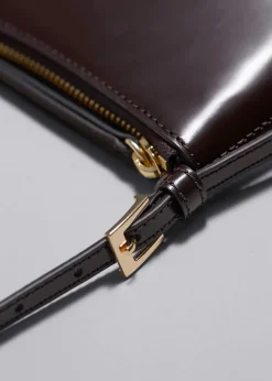 Store Skuldertaske I Blank Laeder Kvinder Tasker