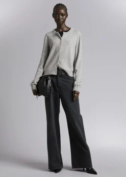 Cheap Slank Cashmere Cardigan Kvinder Kashmir