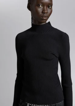 Flash Sale Slank Mock-Neck Top Kvinder Toppe