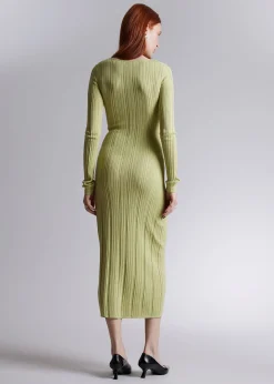 Best Sale Slim Strik Maxikjole Kvinder Kjoler