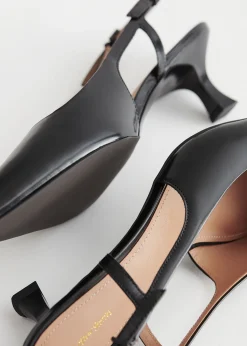 Fashion Slingback Laeder Pumper Kvinder Pumper