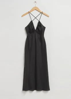 New Strappy Kjole Med Aben Ryg Kvinder Kjoler