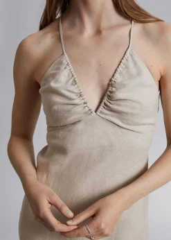 Flash Sale Strappy Kjole Med Aben Ryg Kvinder Kjoler