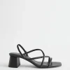 Store Strappy Sandaler Med Blokhael Kvinder Sandaler Med Hael