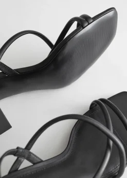 Store Strappy Sandaler Med Blokhael Kvinder Sandaler Med Hael