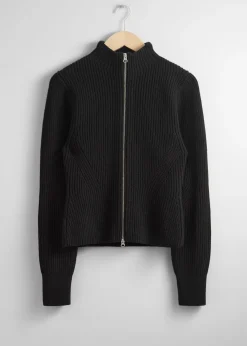 Cheap Strikket Cardigan Med Lynlas Kvinder Strik