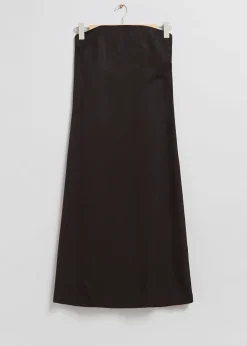 Store Stroplos Bustier Midi-Kjole Kvinder Kjoler