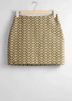 Store Tekstureret Mini-Nederdel Kvinder Nederdele