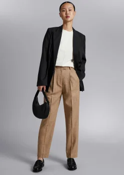 Cheap Tilspidsede Tweedbukser Kvinder Bukser