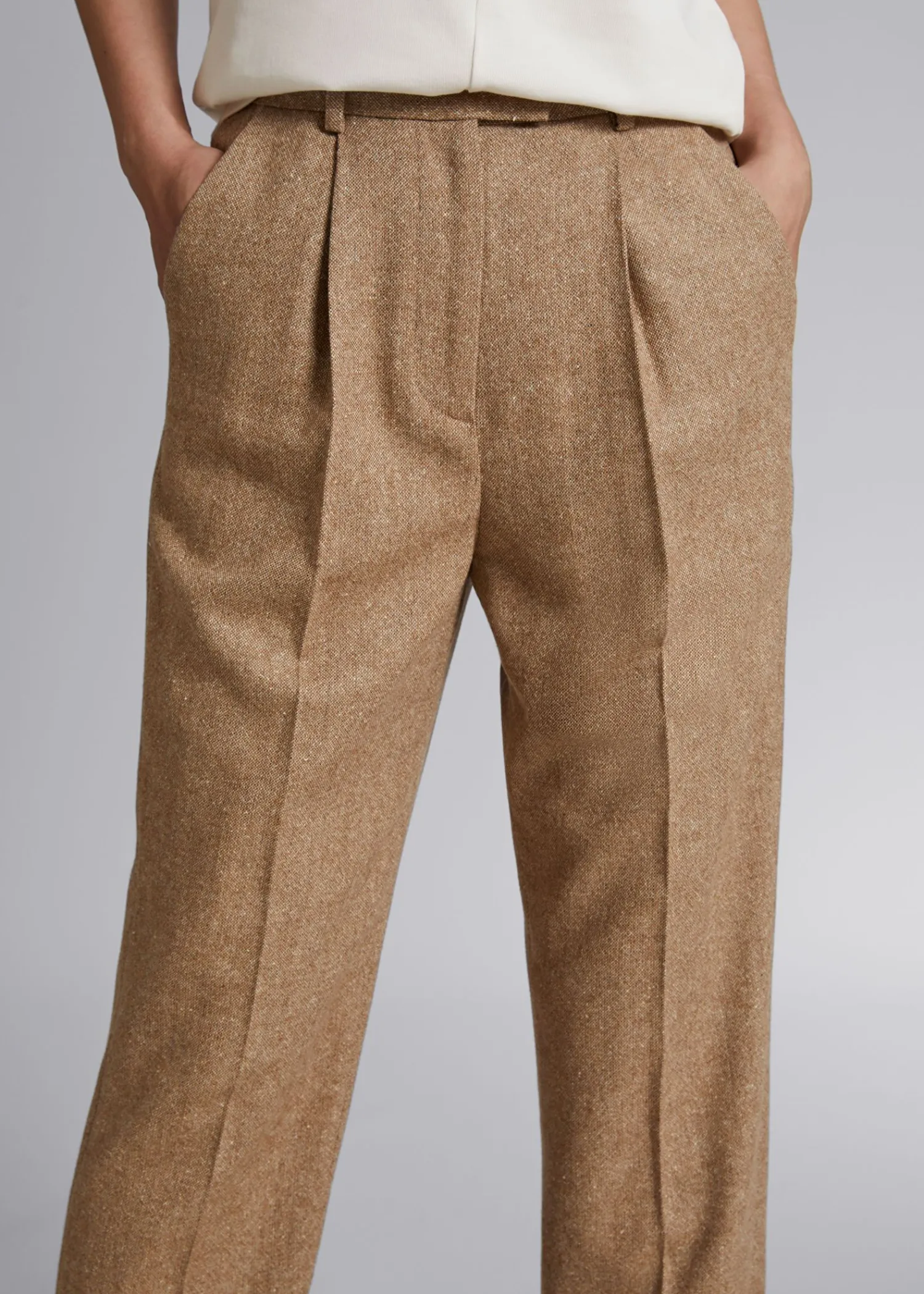 Cheap Tilspidsede Tweedbukser Kvinder Bukser