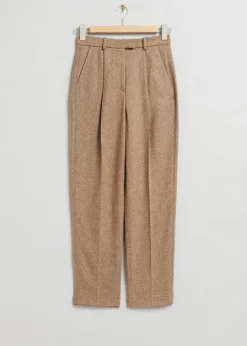 Cheap Tilspidsede Tweedbukser Kvinder Bukser