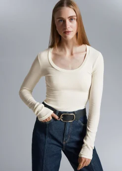 Online Top Med Rund Hals Kvinder Toppe