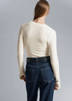 Online Top Med Rund Hals Kvinder Toppe