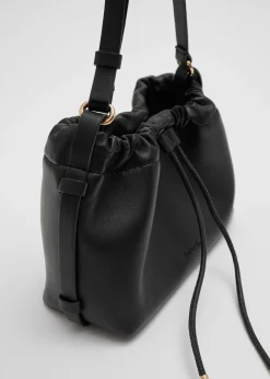 Sale Tote I Laeder Med Snoretraek Kvinder Tasker