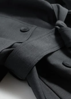 Cheap Trenchcoat Med Baelte Kvinder Frakker & Jakker