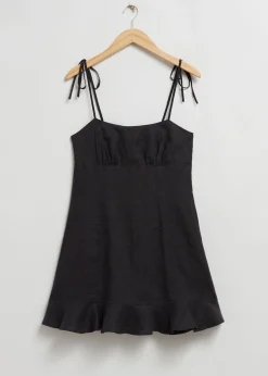 Clearance Trykt Strappy Mini Kjole Kvinder Kjoler