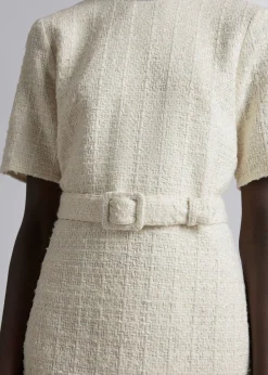Shop Tweed Minikjole Med Baelte Kvinder Kjoler