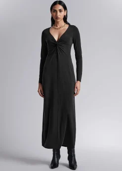 Shop Twist-Detaljeret Midikjole Kvinder Kjoler