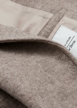 Cheap Voluminos Uldfrakke Med Baelte Kvinder Frakker & Jakker