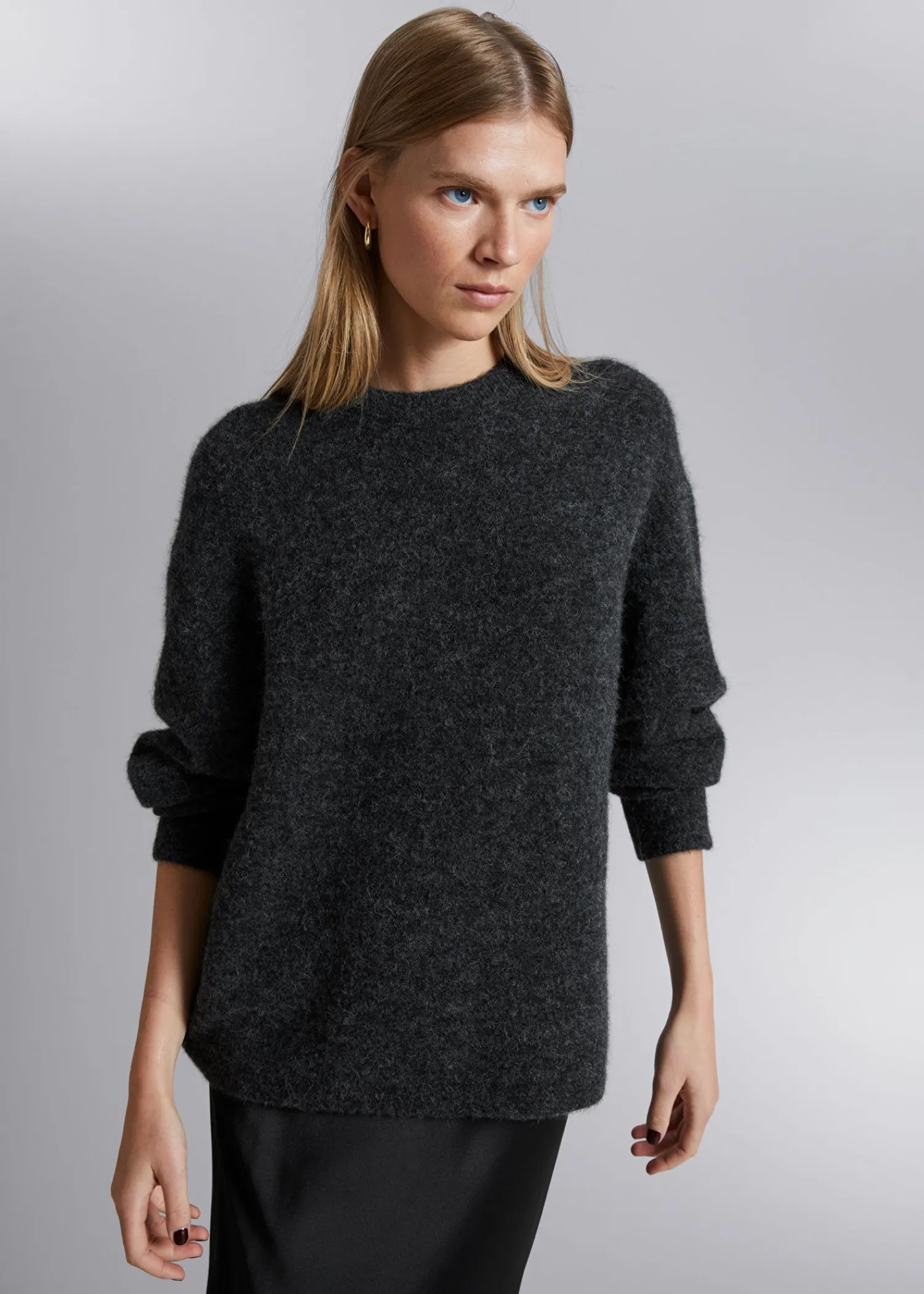 Sale Afslappet Alpaka Striktroje Kvinder Strik