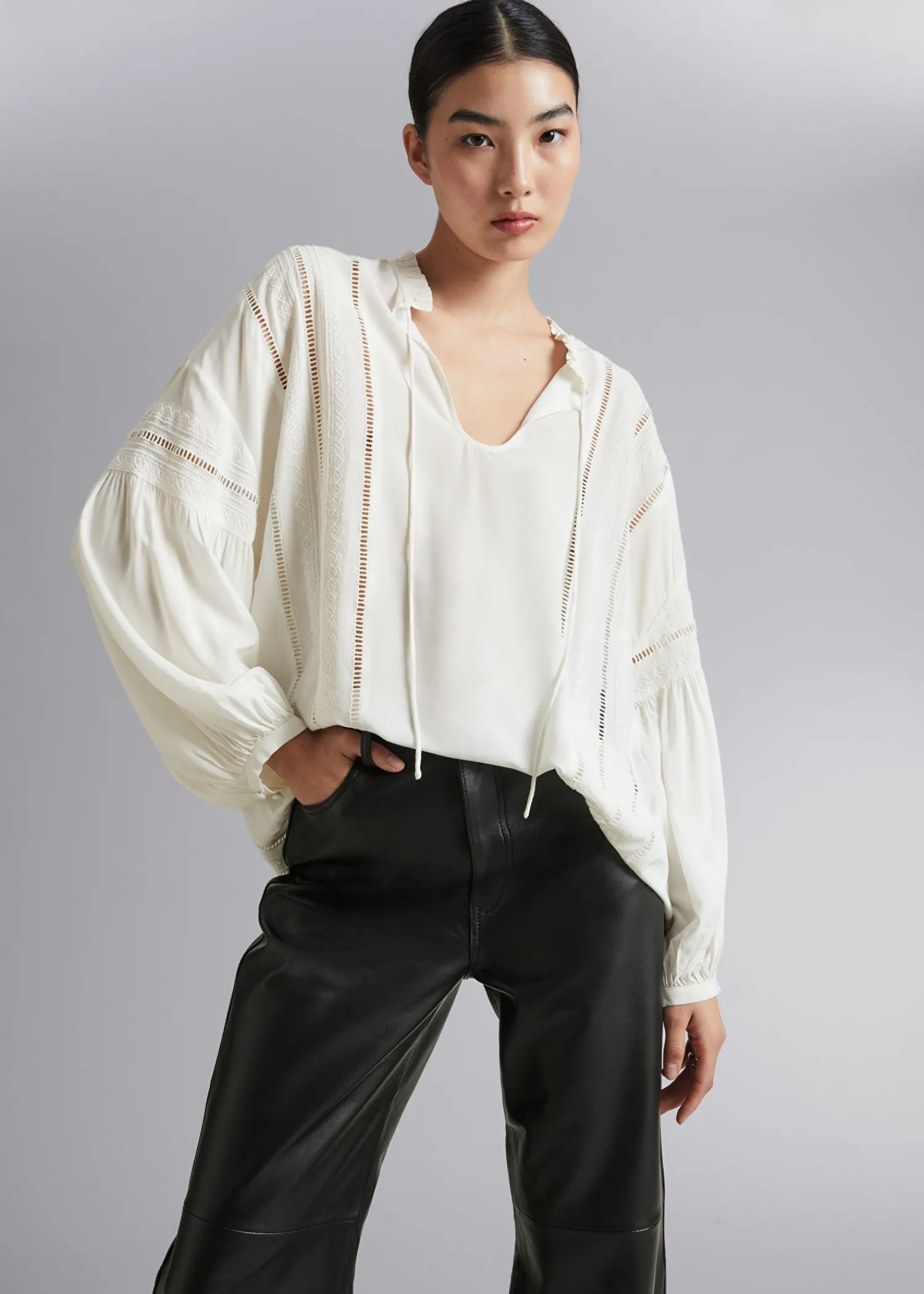 Hot Afslappet Broderibluse Kvinder Bluser Og Skjorter