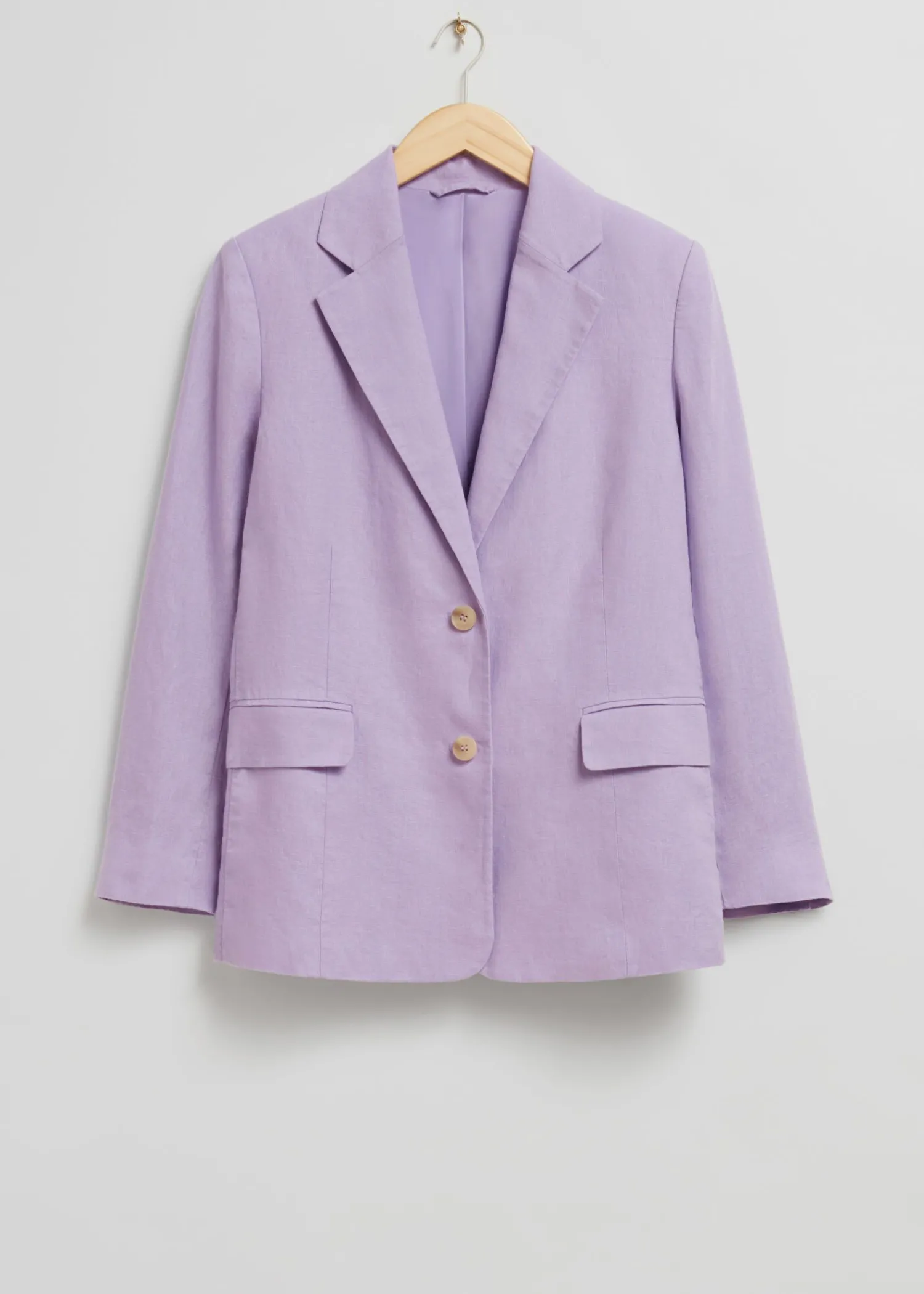 New Afslappet Enkeltradet Linned Blazer Kvinder Sæt Og Dragter