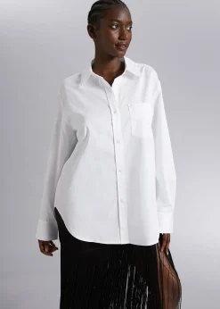 Clearance Afslappet Pasform Skjorte Kvinder Denim