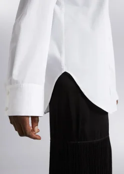 Clearance Afslappet Pasform Skjorte Kvinder Denim