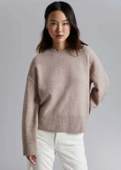 Outlet Afslappet Striktroje Kvinder Strik